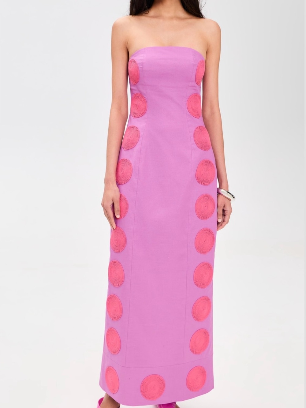 The Wolf Gang Filipa Cotton-Linen Embroidered Maxi Dress - XL